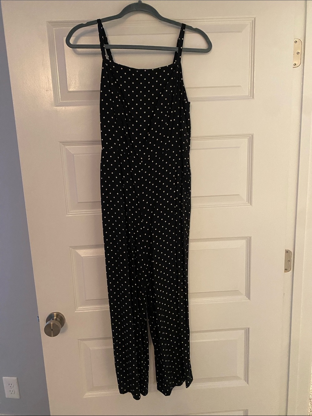 Old Navy Classic Black Polkae Dot Jumpsuit